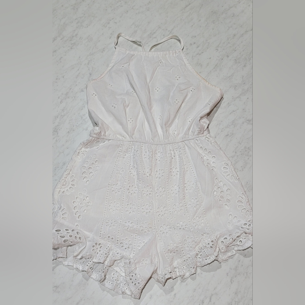 Amaryllis White Eyelet Mini Dress